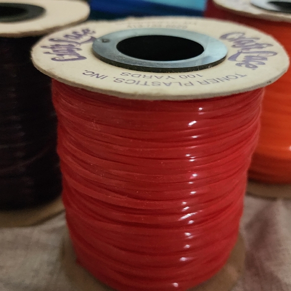 Lot Of PU Leather Crafts Jewelry Making Cords New Random Colors Set Of 5 - Picture 5 of 6